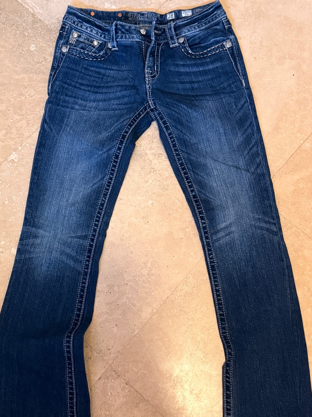Miss Me Dark Blue Boot-Leg Jeans